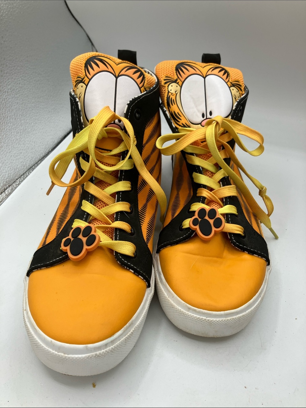Garfield Orange High-Top Athletic Sneakers - Men